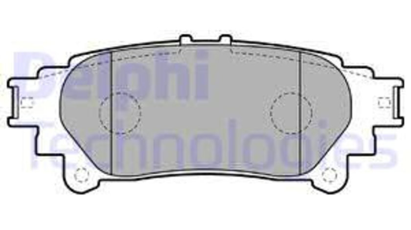 Set placute frana,frana disc puntea spate (LP2196 DELPHI) LEXUS,TOYOTA,TOYOTA (GAC)