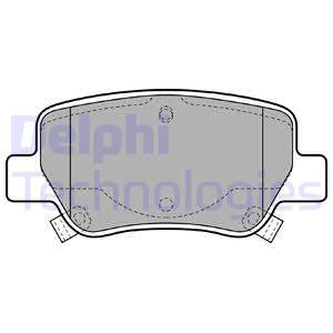 Set placute frana,frana disc puntea spate (LP2206 DELPHI) TOYOTA