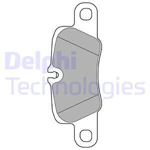 Set placute frana,frana disc puntea spate (LP2237 DELPHI) PORSCHE