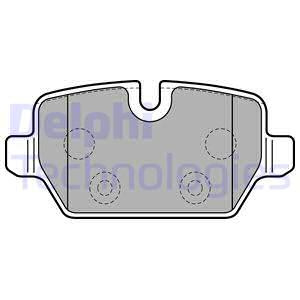 Set placute frana,frana disc puntea spate (LP2247 DELPHI) MINI