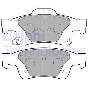 Set placute frana,frana disc puntea spate (LP2251 DELPHI) JEEP