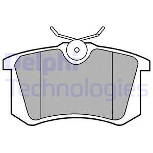Set placute frana,frana disc puntea spate (LP2255 DELPHI) AUDI,SEAT,VW