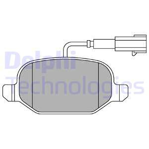 Set placute frana,frana disc puntea spate (LP2300 DELPHI) ALFA ROMEO,FIAT