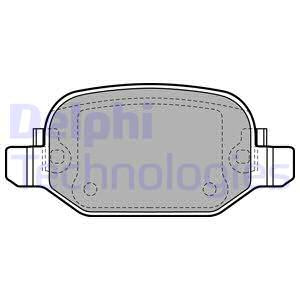Set placute frana,frana disc puntea spate (LP2475 DELPHI) FIAT
