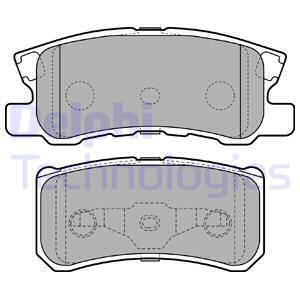 Set placute frana,frana disc puntea spate (LP2483 DLP) Citroen,PEUGEOT