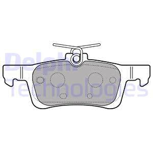 Set placute frana,frana disc puntea spate (LP2503 DELPHI) Citroen,PEUGEOT