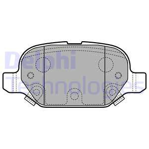 Set placute frana,frana disc puntea spate (LP2761 DELPHI) FIAT