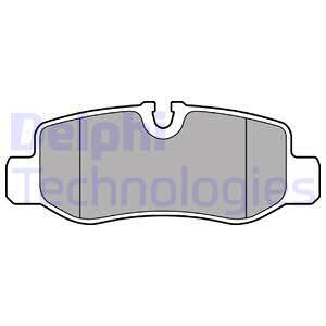 Set placute frana,frana disc puntea spate (LP3139 DELPHI) MERCEDES-BENZ