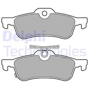 Set placute frana,frana disc puntea spate (LP3147 DELPHI) HONDA