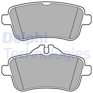 Set placute frana,frana disc puntea spate (LP3159 DELPHI) MERCEDES-BENZ