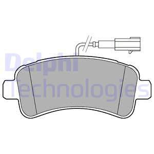 Set placute frana,frana disc puntea spate (LP3185 DELPHI) Citroen,FIAT,OPEL,PEUGEOT,VAUXHALL