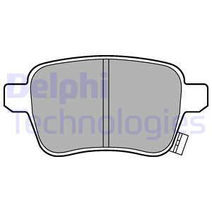 Set placute frana,frana disc puntea spate (LP3246 DELPHI) FIAT
