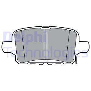 Set placute frana,frana disc puntea spate (LP3372 DELPHI) OPEL,VAUXHALL