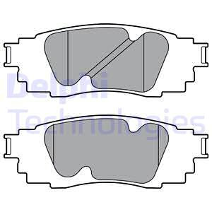 Set placute frana,frana disc puntea spate (LP3392 DELPHI) LEXUS,TOYOTA