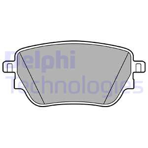 Set placute frana,frana disc puntea spate (LP3438 DELPHI) MERCEDES-BENZ