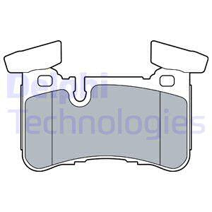 Set placute frana,frana disc puntea spate (LP3516 DELPHI) MERCEDES-BENZ