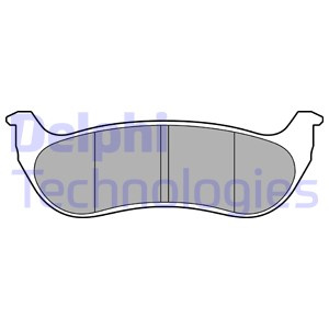 Set placute frana,frana disc puntea spate (LP3556 DELPHI) CHRYSLER