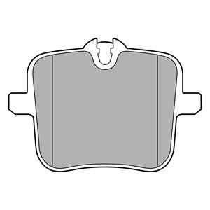 Set placute frana,frana disc puntea spate (LP3617 DELPHI) BMW,ROLLS-ROYCE