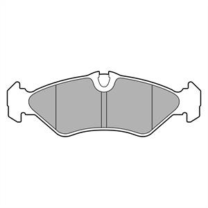 Set placute frana,frana disc puntea spate (LP3664 DELPHI) MERCEDES-BENZ,VW