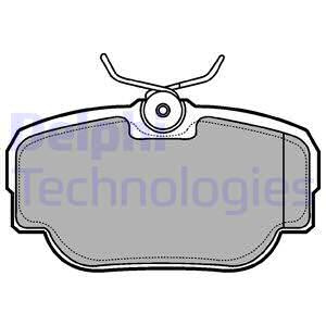 Set placute frana,frana disc puntea spate (LP914 DELPHI) LAND ROVER