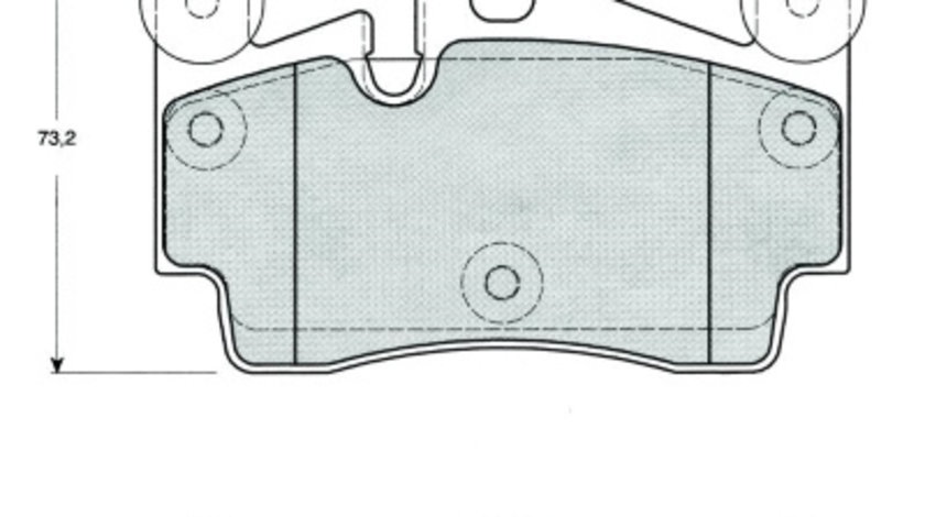 Set placute frana,frana disc puntea spate (MT470 MTR) AUDI,PORSCHE,VW