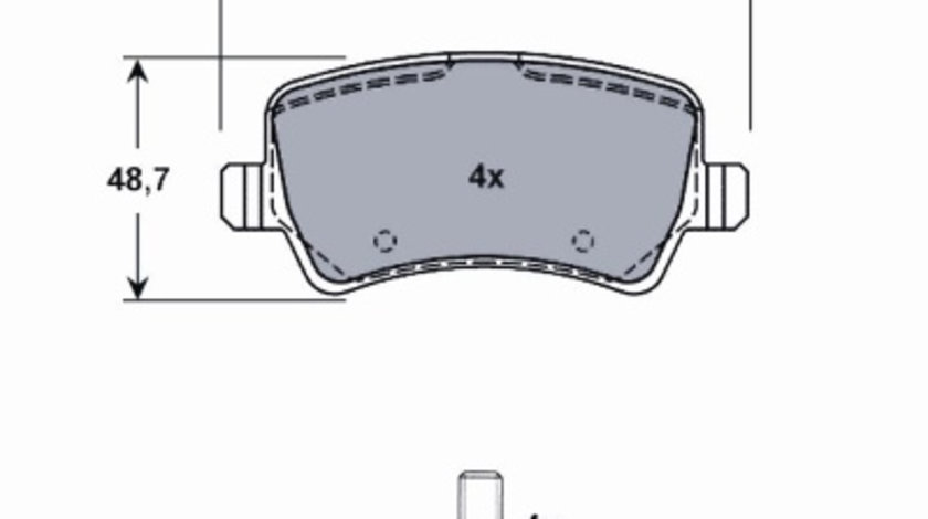 Set placute frana,frana disc puntea spate (MT476 MTR) FORD,LAND ROVER,VOLVO,VOLVO ASIA