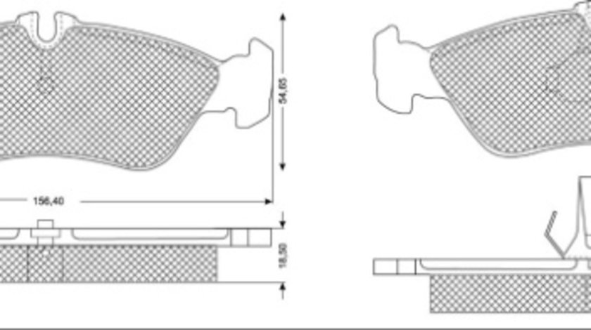 Set placute frana,frana disc puntea spate (MT492 MTR) MERCEDES-BENZ,VW