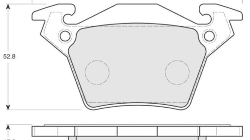 Set placute frana,frana disc puntea spate (MT613 MTR) MERCEDES-BENZ