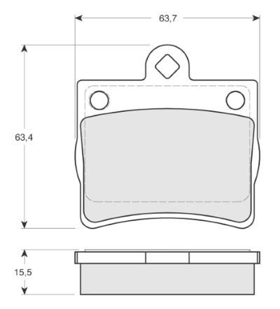 Set placute frana,frana disc puntea spate (MT643 MTR) MERCEDES-BENZ