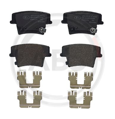 Set placute frana,frana disc puntea spate (P11040 ABS) CHRYSLER,DODGE