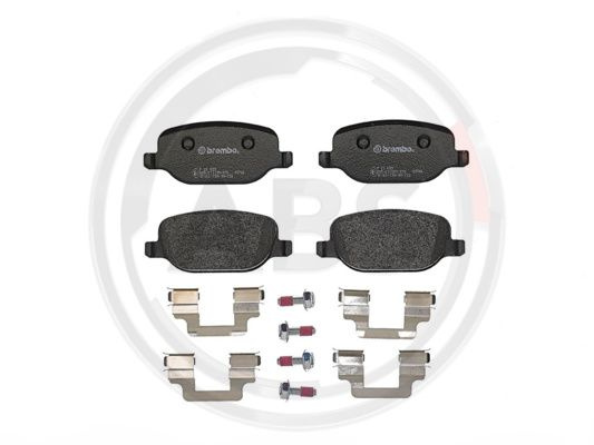 Set placute frana,frana disc puntea spate (P23089 ABS) ALFA ROMEO,LANCIA