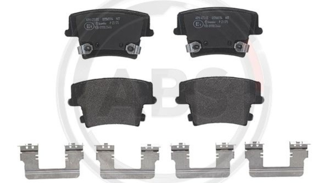 Set placute frana,frana disc puntea spate (P23175 ABS) CHRYSLER,CHRYSLER (BBDC),DODGE,LANCIA