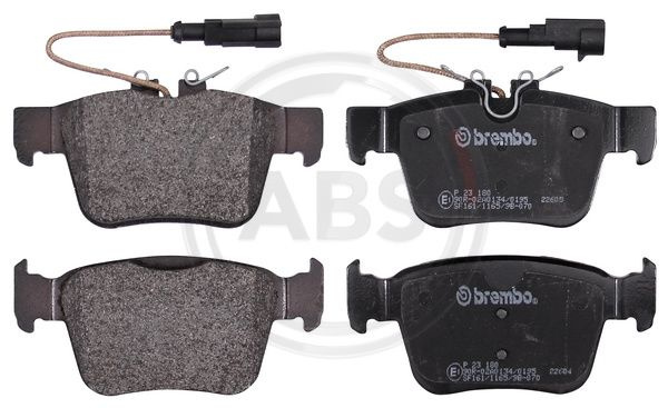Set placute frana,frana disc puntea spate (P23180 ABS) ALFA ROMEO,MASERATI