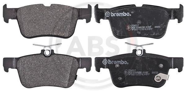 Set placute frana,frana disc puntea spate (P24217 ABS) FORD