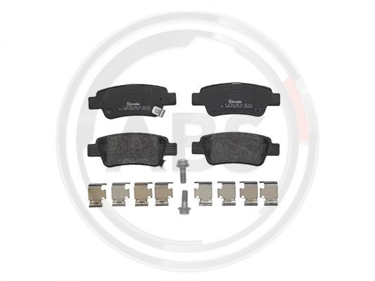 Set placute frana,frana disc puntea spate (P28046 ABS) HONDA