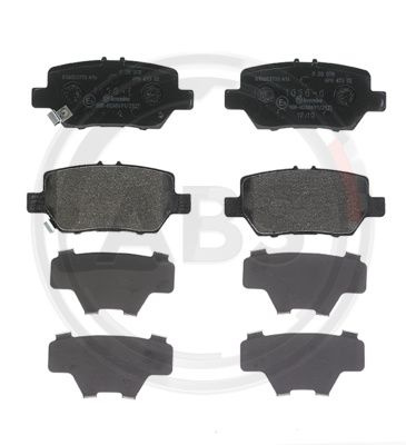 Set placute frana,frana disc puntea spate (P28078 ABS) ACURA,HONDA