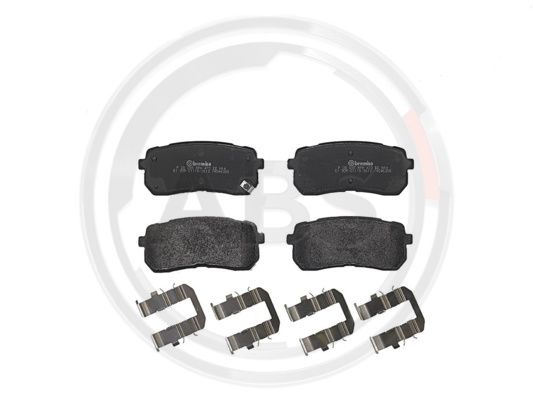 Set placute frana,frana disc puntea spate (P30035 ABS) HYUNDAI,KIA
