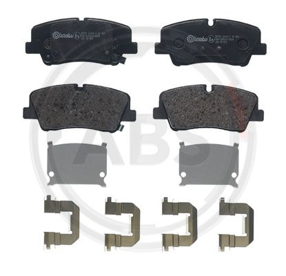 Set placute frana,frana disc puntea spate (P30089 ABS) HYUNDAI