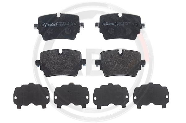Set placute frana,frana disc puntea spate (P36033 ABS) JAGUAR