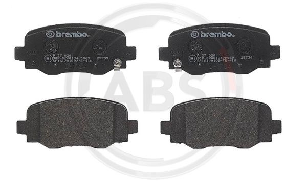 Set placute frana,frana disc puntea spate (P37020 ABS) CHRYSLER,JEEP,JEEP (GAC FCA),ROEWE (SAIC)