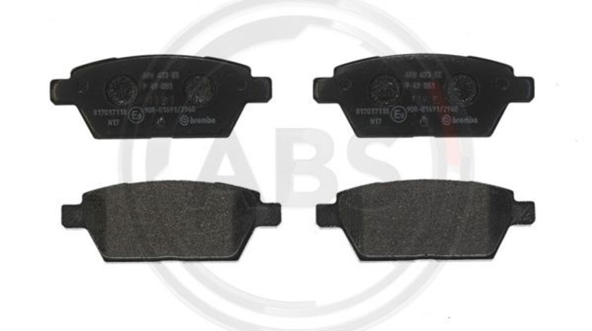 Set placute frana,frana disc puntea spate (P49051 ABS) BESTURN (FAW),FORD,FORD USA,LINCOLN,MAZDA,MAZDA (FAW)