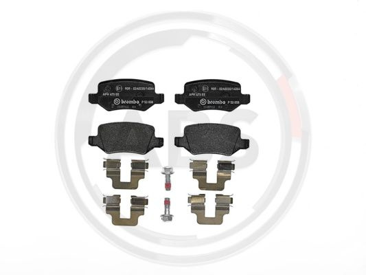 Set placute frana,frana disc puntea spate (P50058 ABS) MERCEDES-BENZ