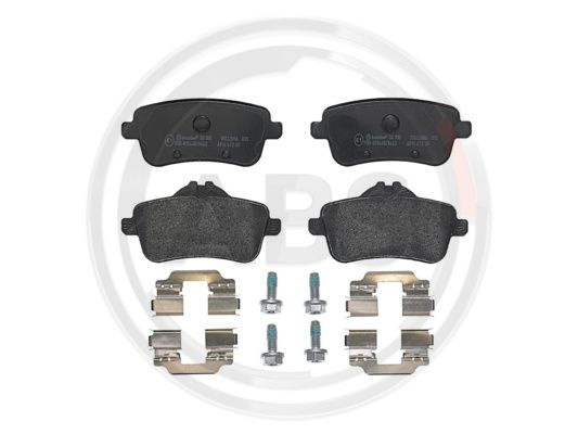 Set placute frana,frana disc puntea spate (P50100 ABS) MERCEDES-BENZ