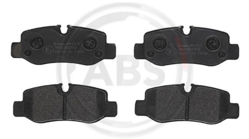 Set placute frana,frana disc puntea spate (P50126 ABS) MERCEDES-BENZ,MERCEDES-BENZ (FJDA)