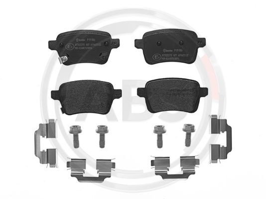Set placute frana,frana disc puntea spate (P59086 ABS) OPEL,VAUXHALL