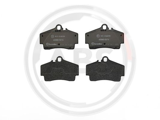 Set placute frana,frana disc puntea spate (P65008 ABS) PORSCHE