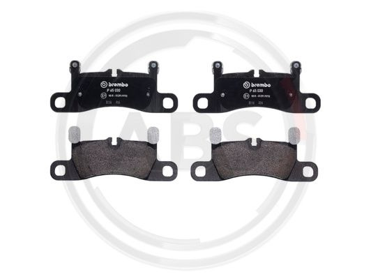 Set placute frana,frana disc puntea spate (P65030 ABS) PORSCHE