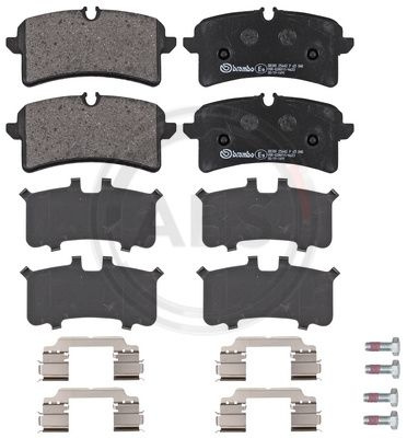 Set placute frana,frana disc puntea spate (P65040 ABS) PORSCHE