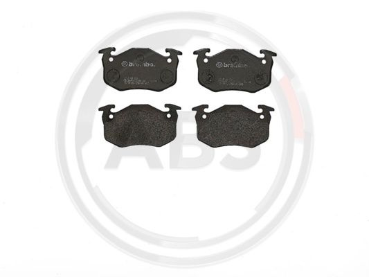 Set placute frana,frana disc puntea spate (P68020 ABS) PEUGEOT,RENAULT