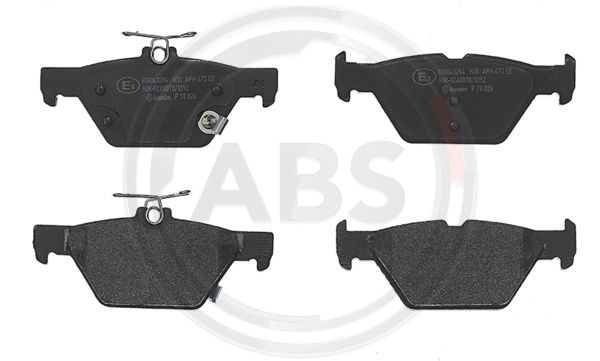Set placute frana,frana disc puntea spate (P78026 ABS) SUBARU